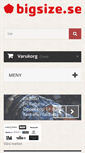 Mobile Screenshot of bigsize.se